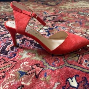 Sole society reddish orange heels